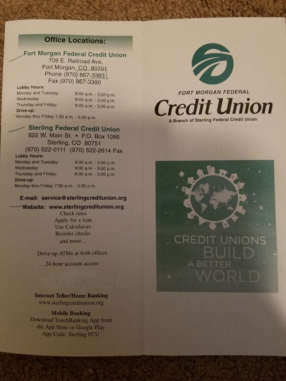 Sterling & Fort Morgan Federal Credit Union 01