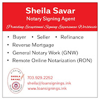 Sheila Savar, Virginia Loan Signing Agent 02