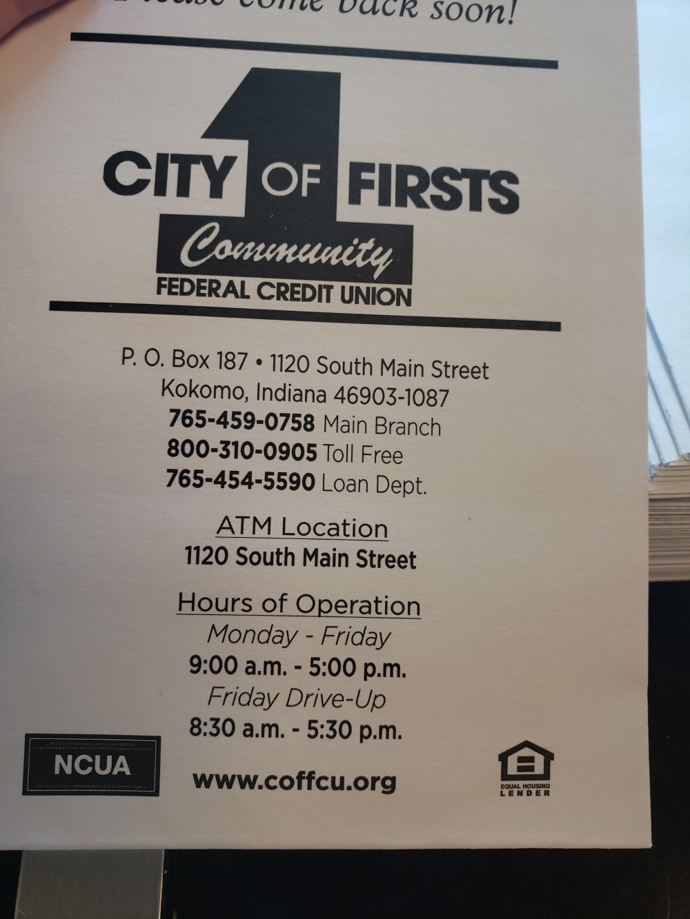 City of Firsts Federal CU.com 01
