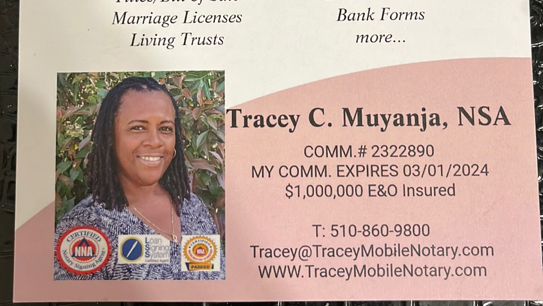 Tracey's Mobile Notary and Apostille 01