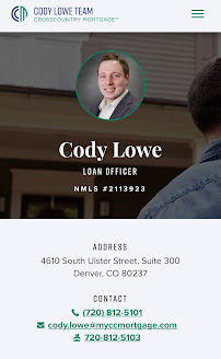 Cody Lowe at CrossCountry Mortgage, LLC 03