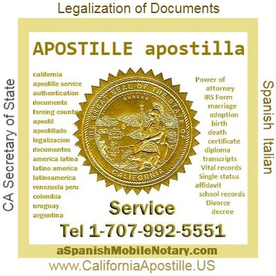 California Apostille Notary Spanish Translations by appointment only 01