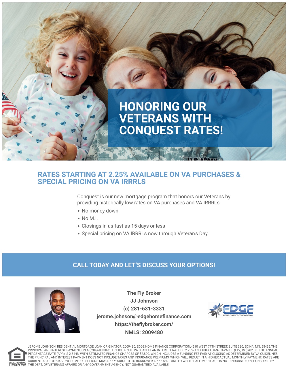 Jerome "JJ" Johnson - NMLS# 2009480 - Edge Home Finance 01