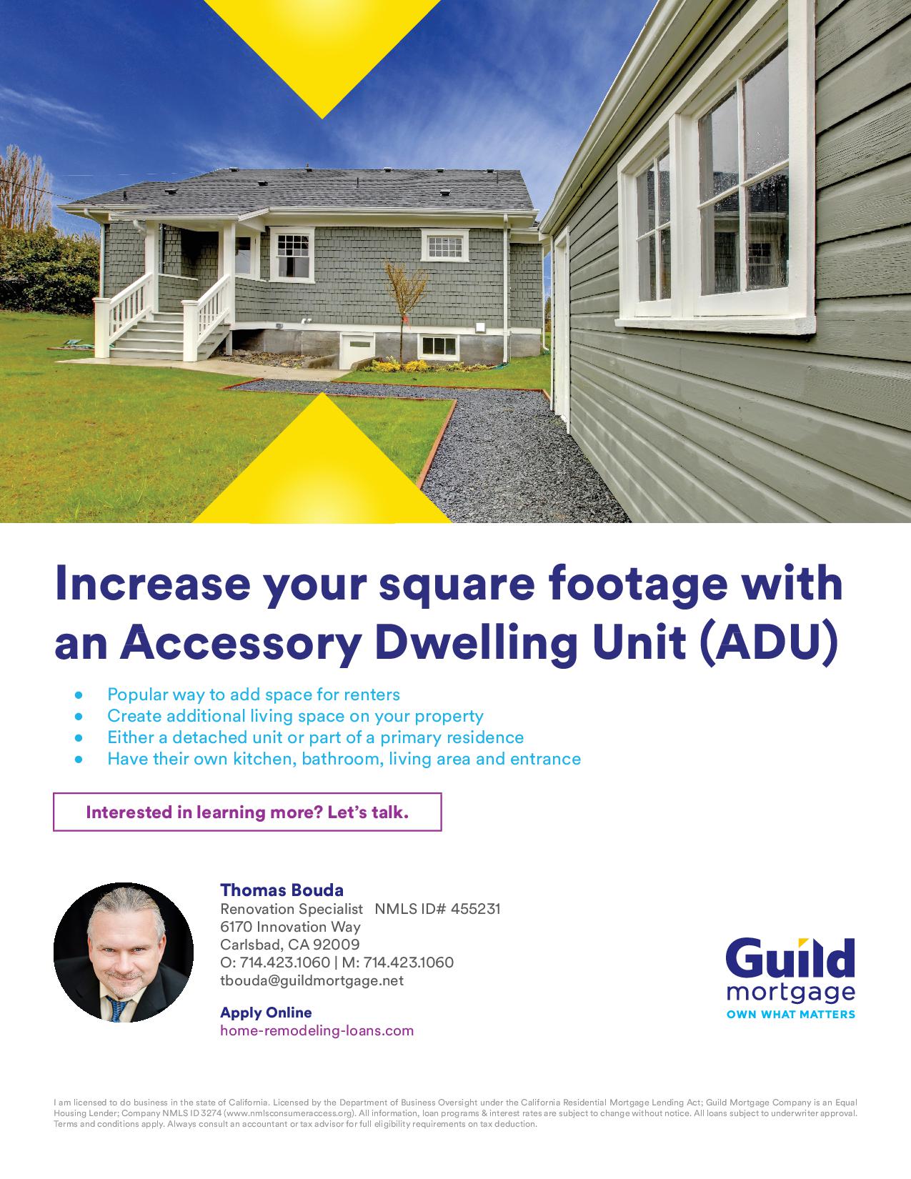 Guild Mortgage - Thomas Bouda - Renovation Loan Specialist - NMLS ID 455231 01