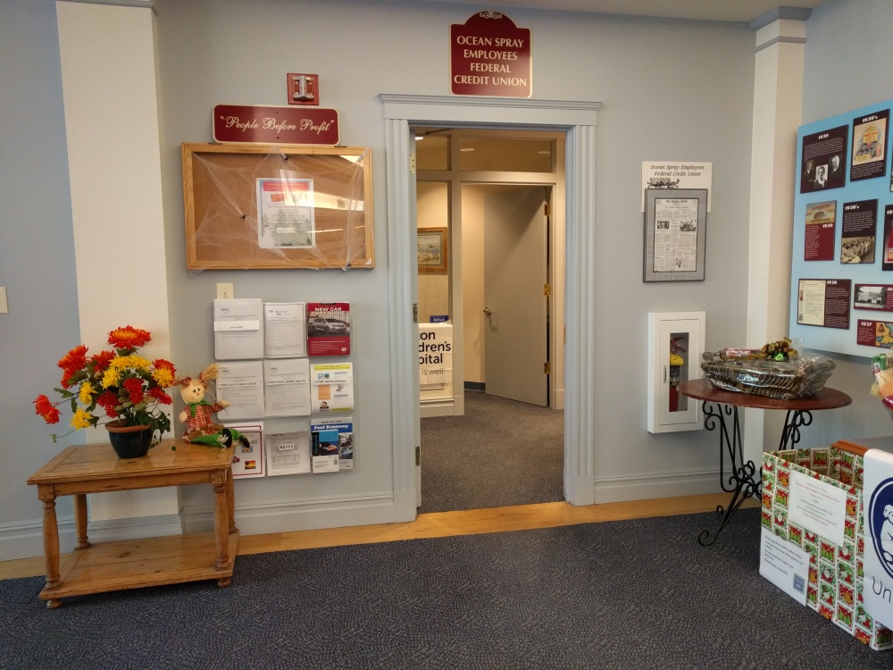Merrimack Valley Credit Union, formerly known as Ocean Spray Employee Federal Credit Union 01