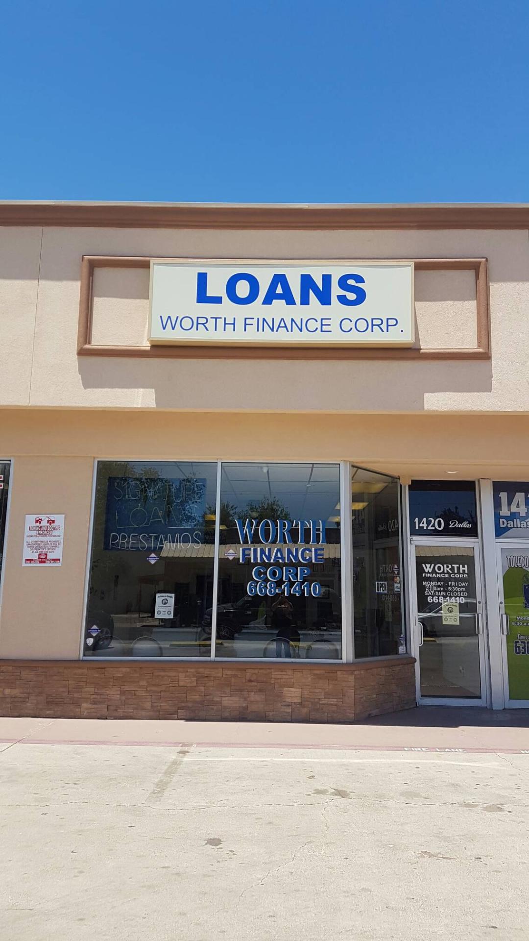 Worth Finance Corporation 01