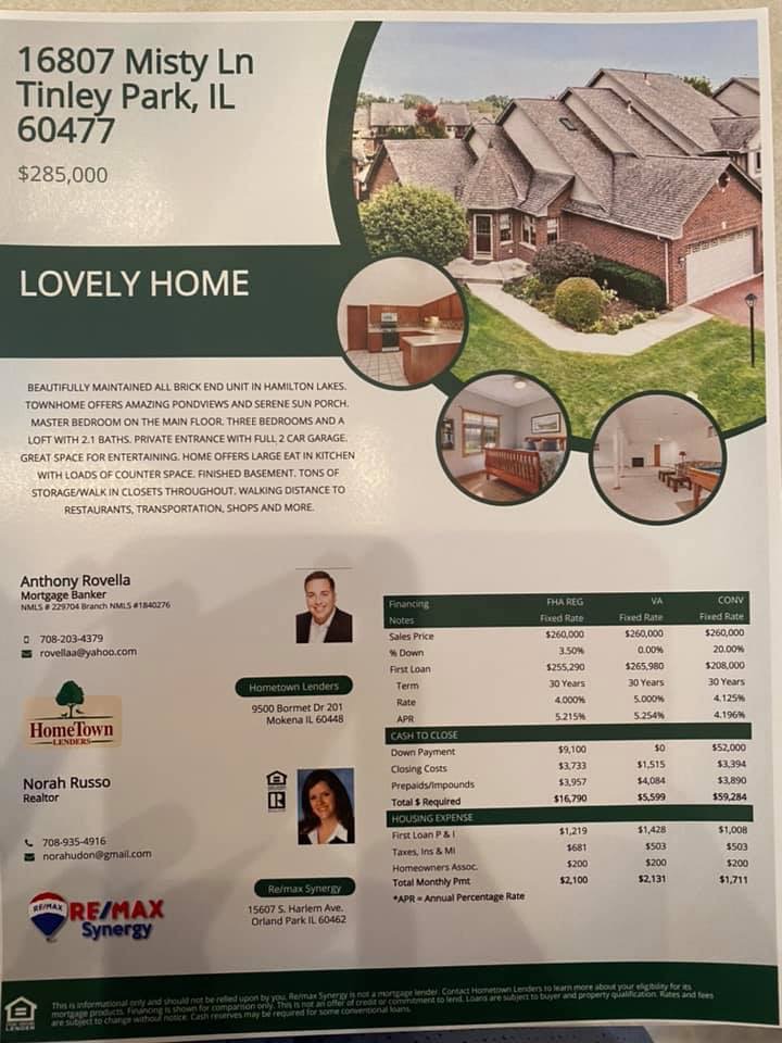 Tony Rovella, Loan Officer 01