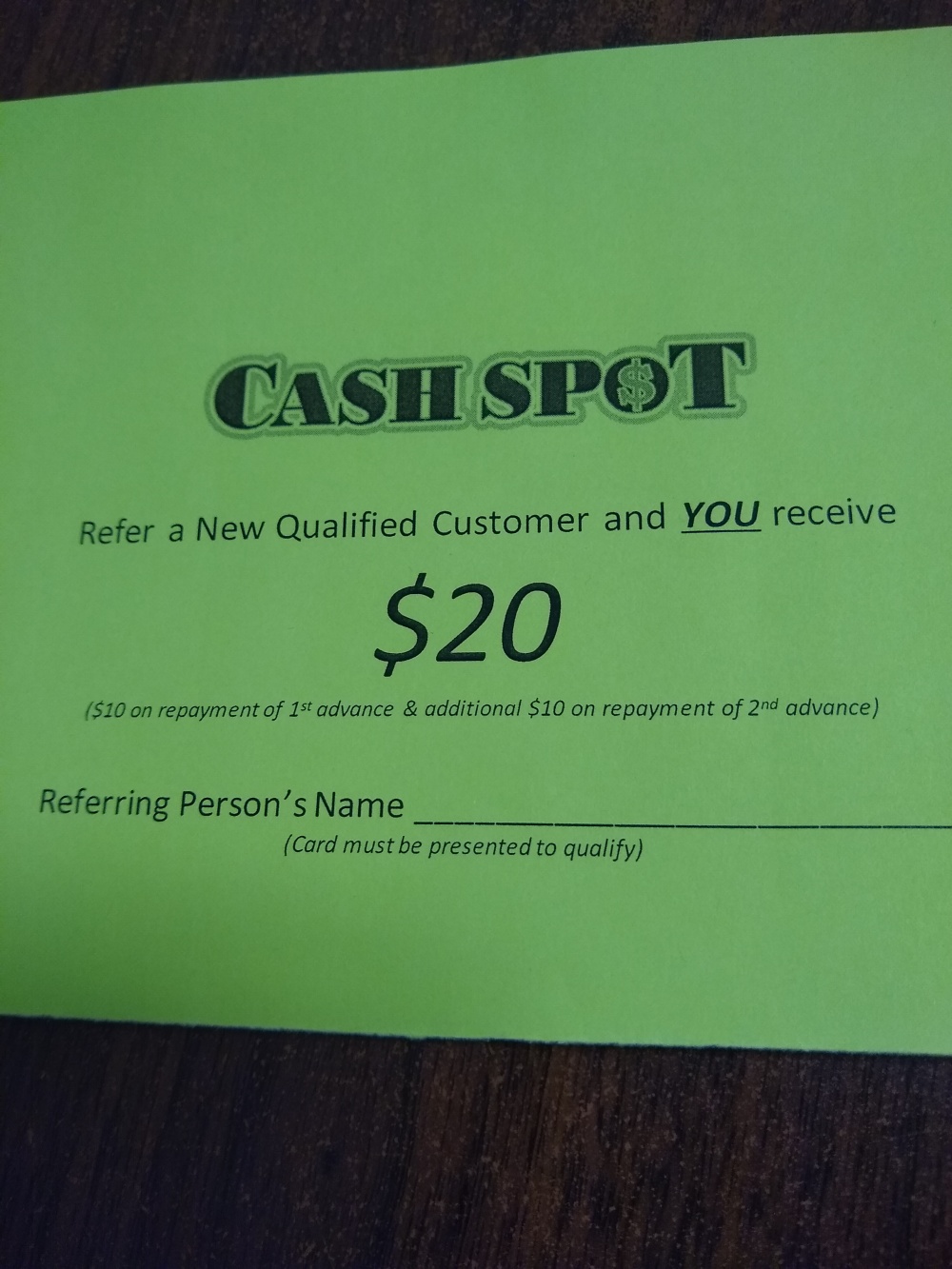 Cash Spot 01