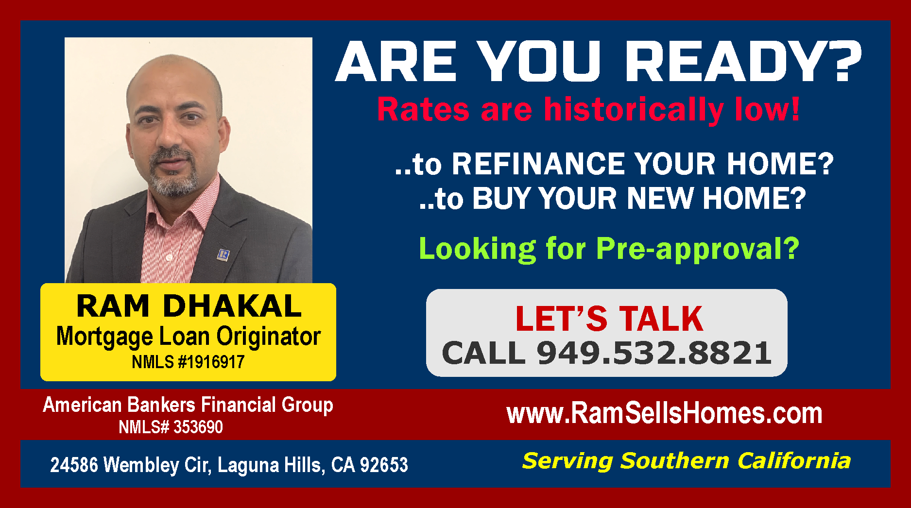 RAM DHAKAL, Realtor & Loan Originator 01