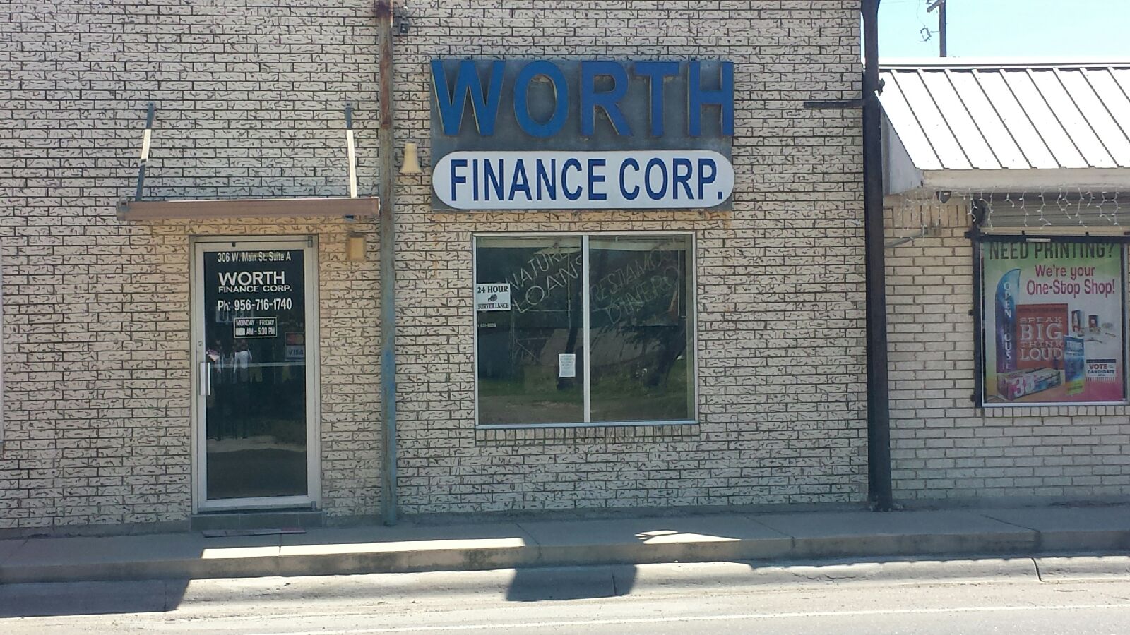 Worth Finance Corp 01